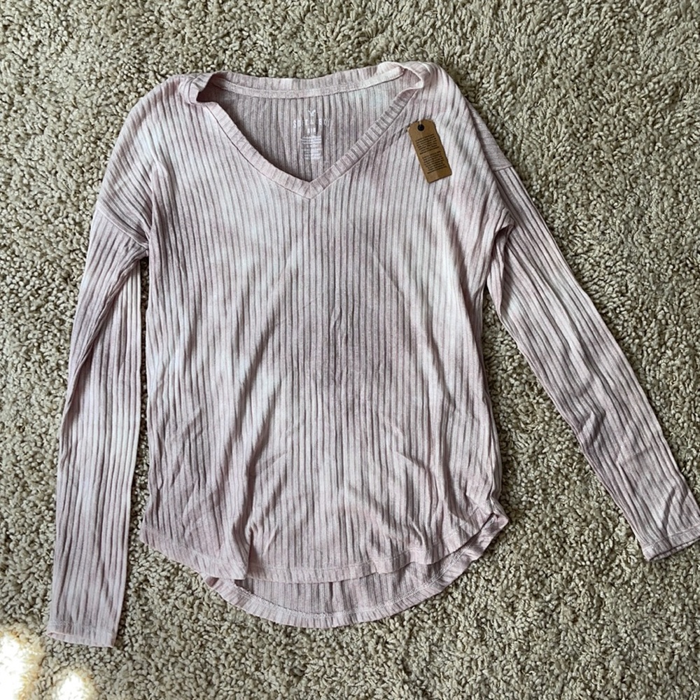 American Eagle Soft and Sexy rib long sleeve